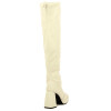 Bota Beira Rio Mujer Taco 10cm Plataforma 2.5cm Blanco