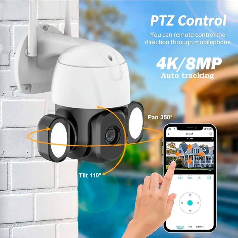 CAMARA SEGURIDAD TUYA PTZ C38A- Exterior-Smart Wifi N/A