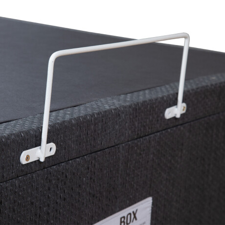 BOX BAÚL 2 PLAZAS BASE DE SOMMIER GUARDARROPA CAMA GRIS