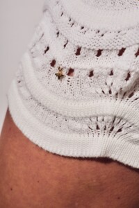 Short Tejido Texturado Nacar
