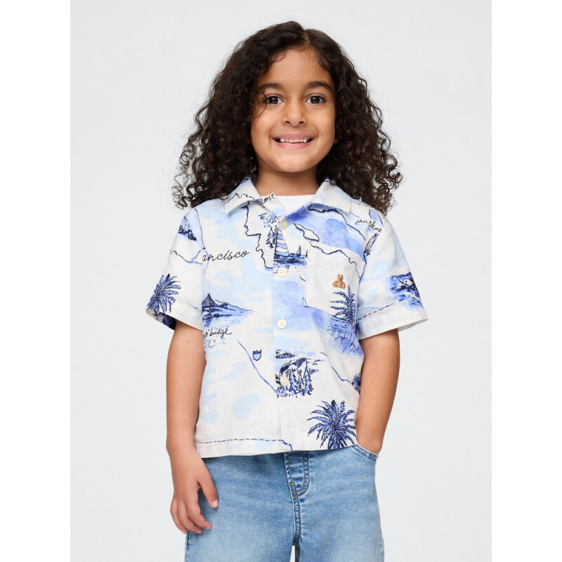 SS LINEN TOP SP25 SHIRTING BLUE V2