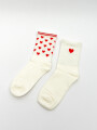 Medias Crew Smily, Pack X 2 Color Unico