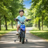 Bicicleta estilo moto con roncador rodado 16" Azul