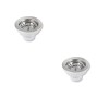Pileta doble cocina acero inox. 201 Con Valvulas 78x43x21 cm Pileta Doble Cocina Acero Inox. 201 Con Valvulas 78x43x21 Cm
