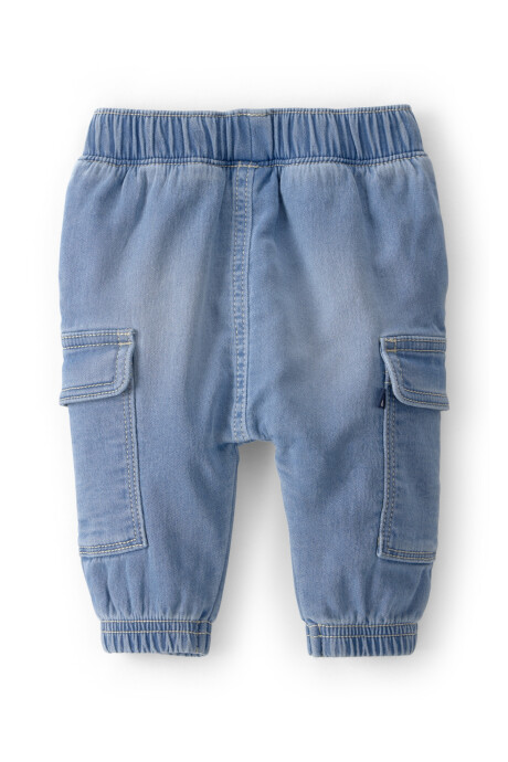 Pantalón jean cargo Sin color