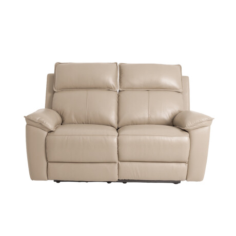 RECLINER ELÉCTRICO 2 CUERPOS CUERO-Y-SIMIL-CUERO MARRON JOSHUA TAUPE