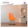 Silla De Comedor Eames Pack 4 Unidades Varios Colores Lumax Naranja