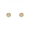 Caravanas Flor Zirconias de oro - Oro bajo -Zirconia - CA8173 conpiedra