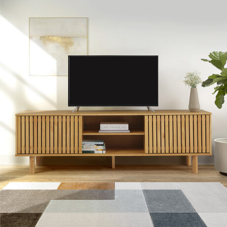 RACK APARADOR PARA TV O AUDIO 2 PUERTAS EN MADERA MACIZA RACK APARADOR PARA TV O AUDIO 2 PUERTAS EN MADERA MACIZA