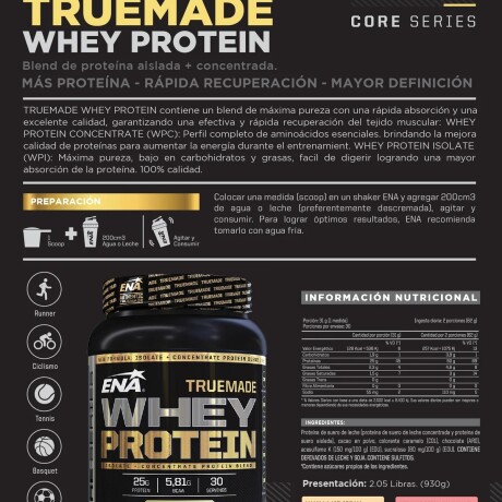 Whey Protein True Made 2lb ENA Vainilla