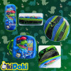 Mochila con carrito, lonchera y cartuchera. Dino Rex