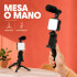 Kit de Grabación para Celular con Trípode Luz LED y Micrófono Negro