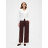 V-SATIN STRAIGHT PO SIDE STRIPE DARK BROWN 1
