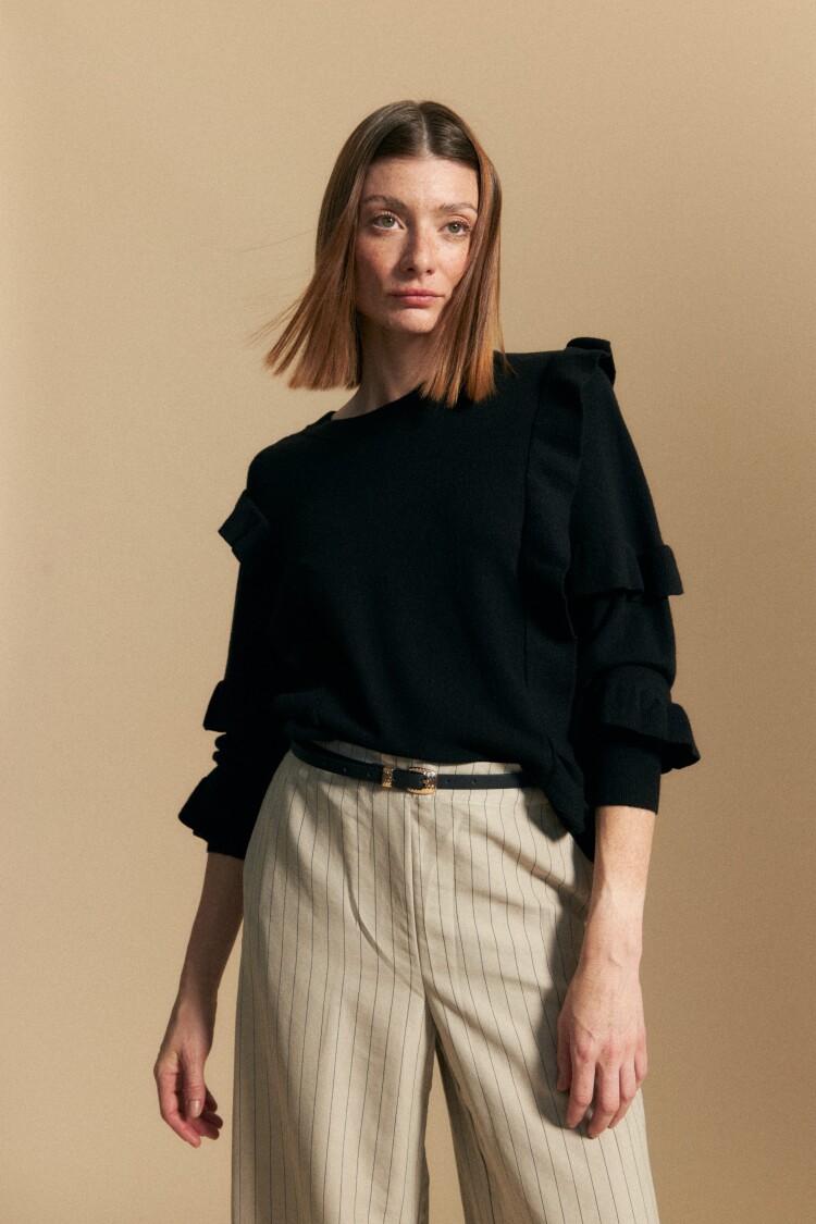 SWEATER CIGANDA Negro