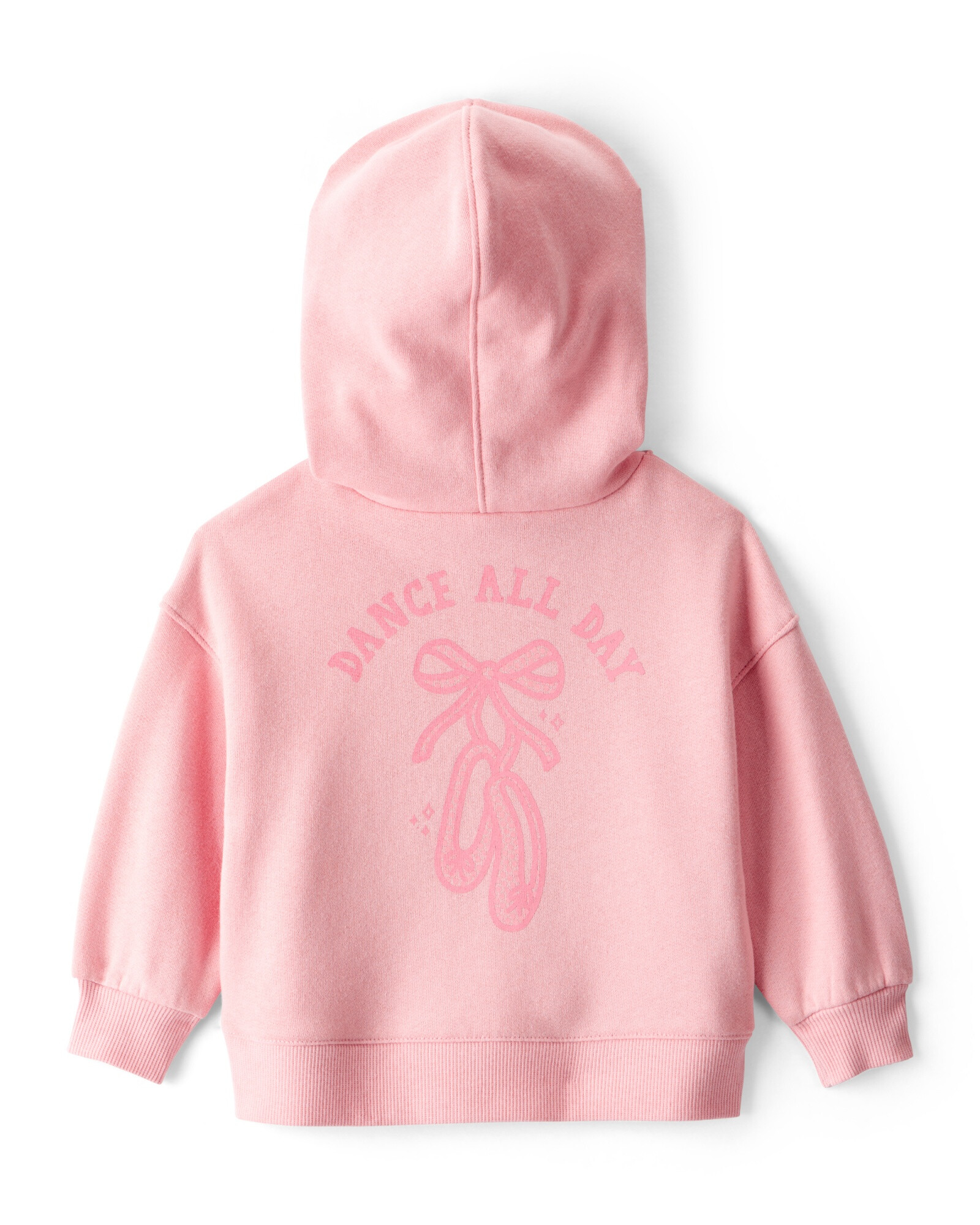 Set dos piezas de algodón, pantalón y canguro, rosado Sin color