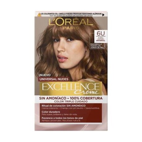 Tinta L’Oréal Excellence Sin Amoníaco N°6U Chocolate Puro Universal – Color Rico y Suave Tinta L’Oréal Excellence Sin Amoníaco N°6U Chocolate Puro Universal – Color Rico y Suave