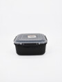 CONTENEDOR ALIMENTOS PLASTICO 2000 ML GRIS OSCURO