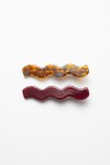 Set de 2 clips wavy multicolor