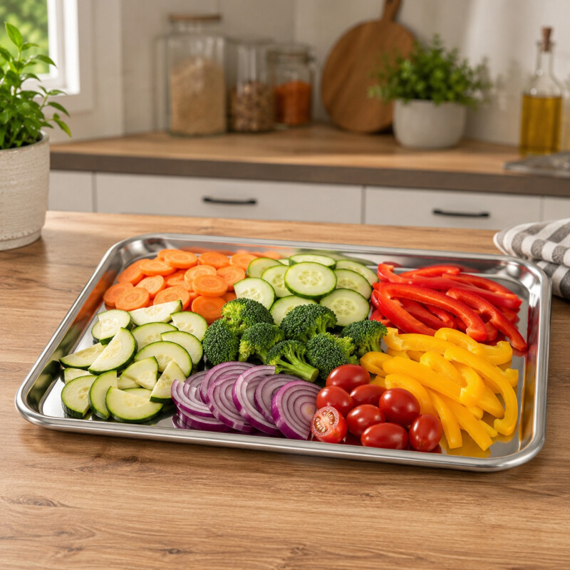 Bandeja Rectangular en Acero Inoxidable Bandeja Rectangular en Acero Inoxidable