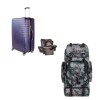 Valija Carry-on de mano + Mochila Para Mochilero 60L Azul oscuro
