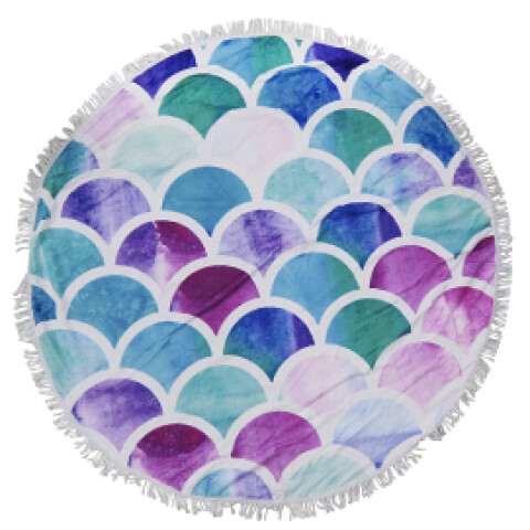 Toalla Playera Microfibra Redonda de 150 cm MERMAID