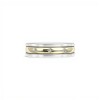 Alianza Double - Plata y Oro-Zirconia-AL5024 conpiedra