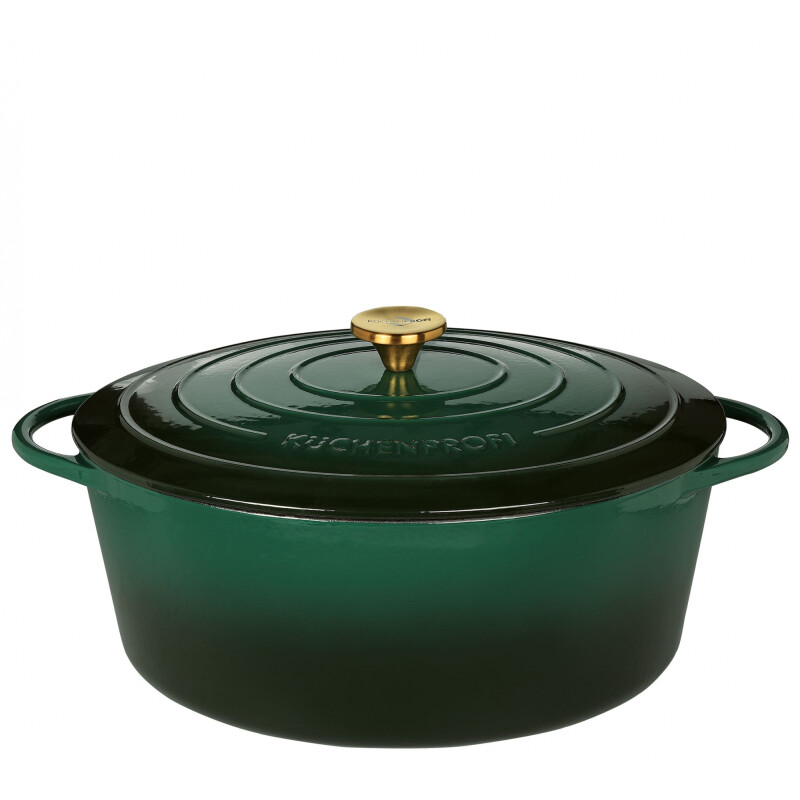 OLLA OVAL HIERRO 35CM VERDE OSCURO OLLA OVAL HIERRO 35CM VERDE OSCURO