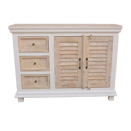 CONSOLA MADERA-DE-MANGO NATURAL-BEIGE COSTA II NATURAL BLANCO