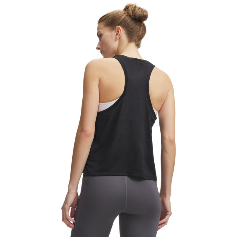 UA Velociti Singlet-WHT BLK-001