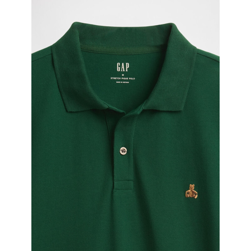 V-FRCH SS BRANNAN POLO EVERGREEN GLAMOUR