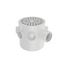 Pileta de piso Fortlev 15x15cm 50mm 7 entradas Pileta De Piso Fortlev 15x15cm 50mm 7 Entradas