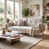 Sofá Sillón Cama Respaldo Reclinable - Mia Gris