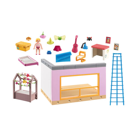Dormitorio Infantil con Sala de Juegos Playmobil 97 Piezas U