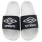 Chanclas Infantiles Umbro Locker Room Negro - Blanco