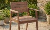 Silla de patio con apoyabrazos Teca - Caraíva Silla de patio con apoyabrazos Teca - Caraíva