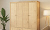 Ropero 4 Puertas 4 Cajones Madera Natural - Mari Miel