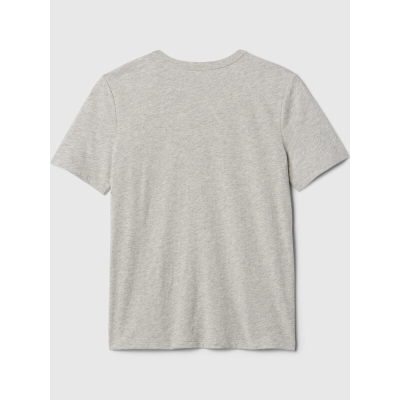 V-BAS SS LOGO TEE LIGHT HEATHER GREY B08