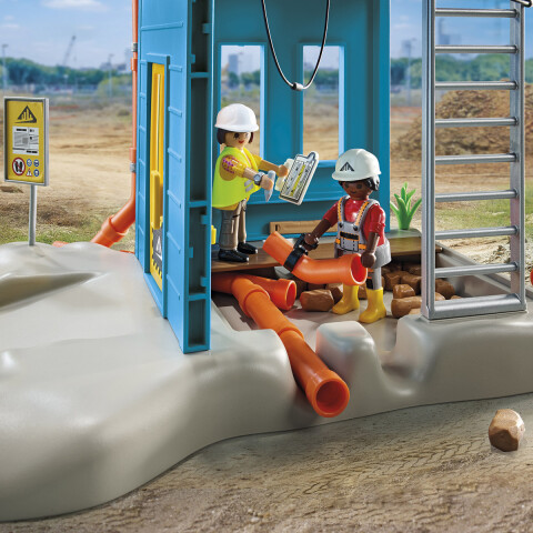 Construcción con Grúa Playmobil 138 Piezas U