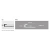 Perfil Point Aluminio 5mm x 2m Cromo Mate Perfil Point Aluminio 5mm X 2m Cromo Mate