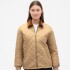 V-QUILTED PUFFER FASHION JKT GOLDEN KHAKI 868