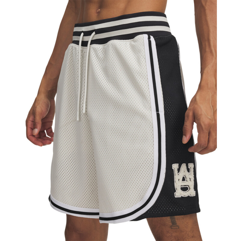 UA M Courtside Short-WHT WHT-110