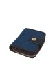 Monedero con tarjetero mediano Azul