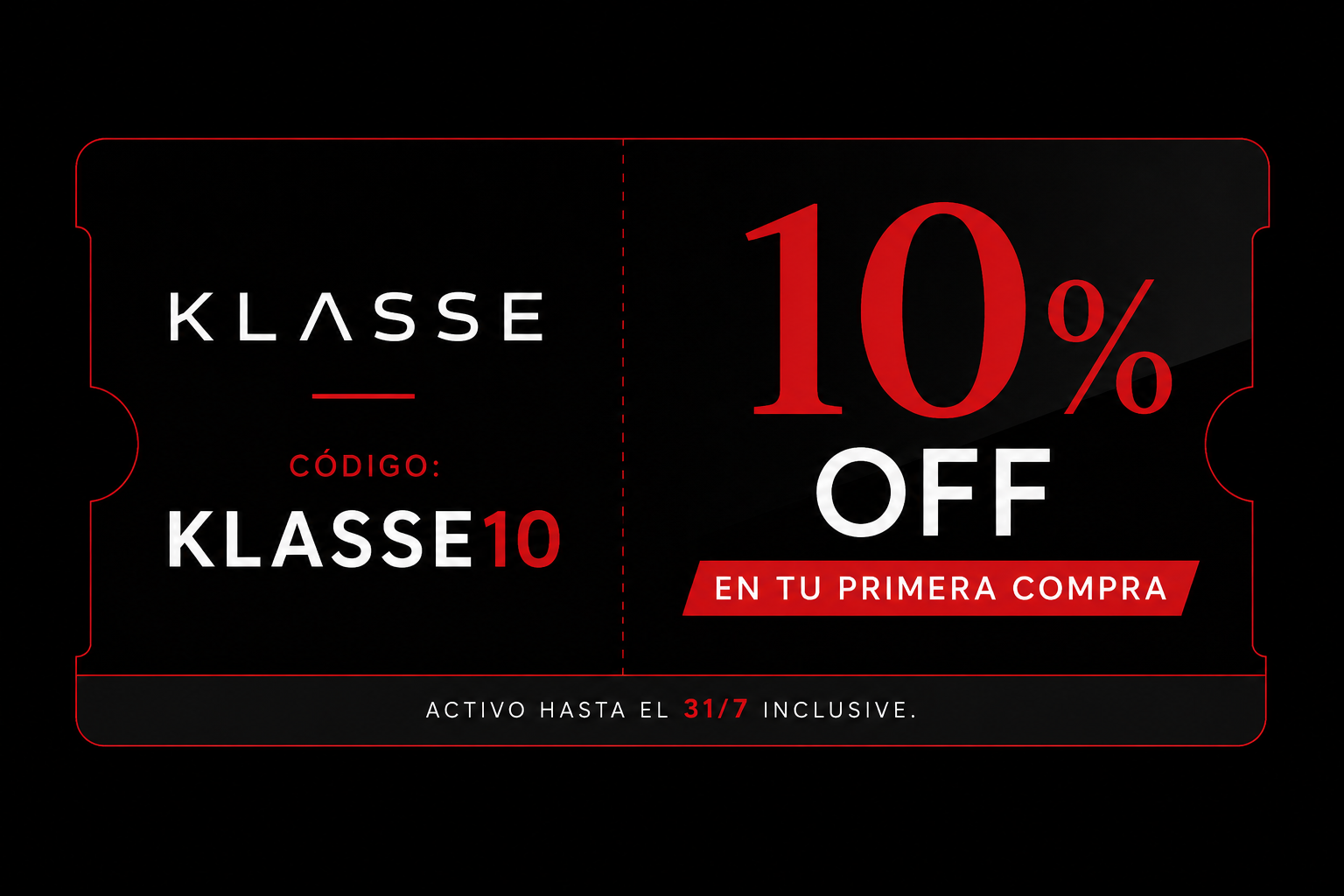 CUPÓN KLASSE10