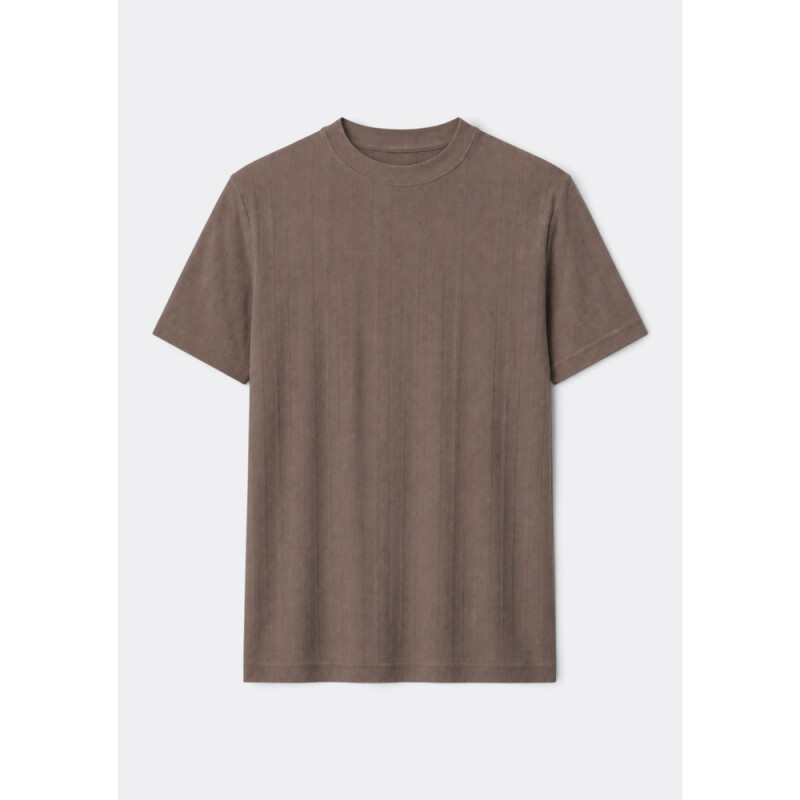 CAMISETA MM MASC MARROM MEDIO
