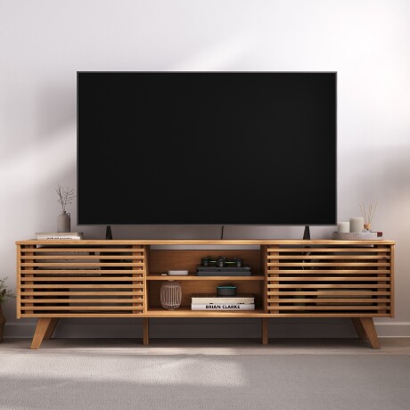 RACK APARADOR TV MADERA MACIZA LIVING PUERTAS CORREDIZAS RACK APARADOR TV MADERA MACIZA LIVING PUERTAS CORREDIZAS