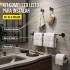 Set Accesorios De Baño Juego De 4 Piezas De Acero Inoxidable Percha Organizador Imback Color Negro Set Accesorios De Baño Juego De 4 Piezas De Acero Inoxidable Percha Organizador Imback Color Negro