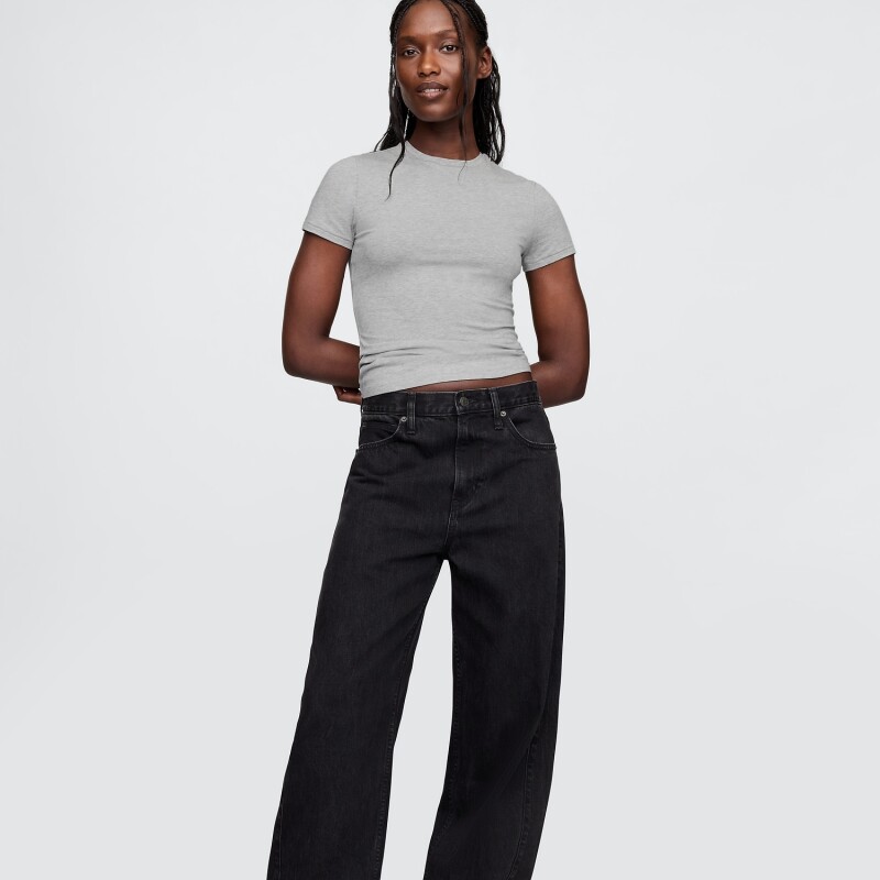 SS CLOSEKNIT CREW - 23 1/2 BC15 LT GREY HEATHER