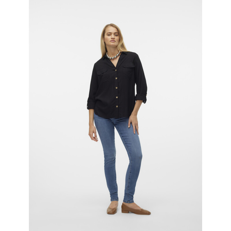 VMBUMPY L/S SHIRT NEW WVN GA NOOS BLACK