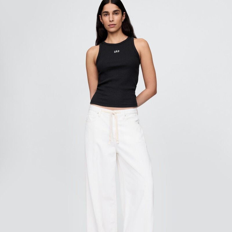 INTL SL MOD RIB HALTER LOGO BLACK