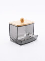 CAJA ORGANIZADORA TAPA DE BAMBU GRIS (V)